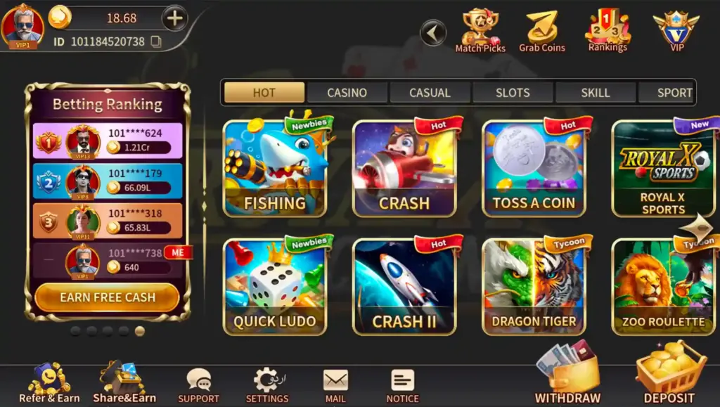 royal x casino game